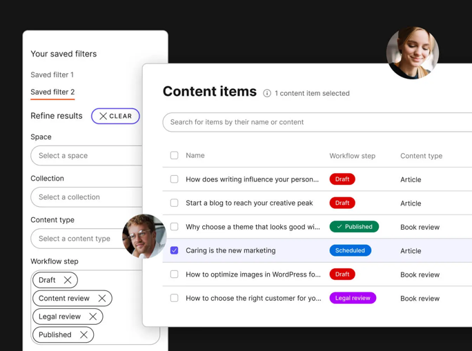 Content organization with Kontent.AI