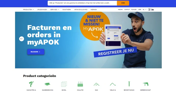 Apok webpage