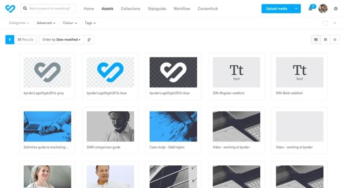 Bynder Asset library